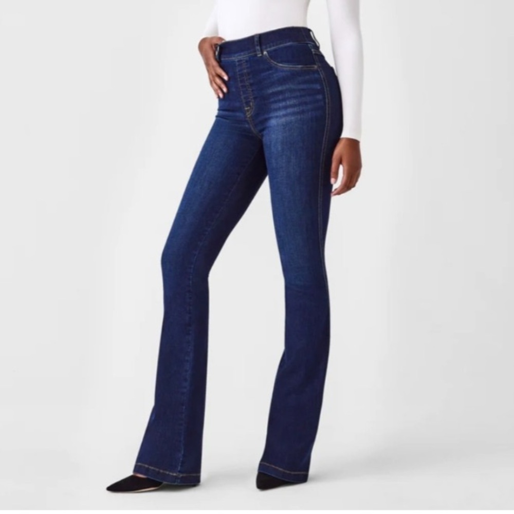 SPANX Dark Blue Boot Cut Jeans